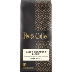 Peets Coffee And Tea Ground Coffee Major Dickasons 1 Lb Per Bag Office Depot