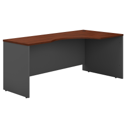 Bush Business Furniture Components Corner Desk Right Handed 72&quot;W, Hansen Cherry/Graphite Gray, Standard Delivery
