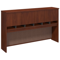 Bush Business Furniture Components 4 Door Hutch, 72&quot;W, Hansen Cherry/Graphite Gray, Standard Delivery