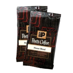 Peets Coffee House Blend 2 5 Oz Box Of 18 Packets Office Depot