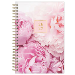 Planning Calendar RP Peony PP 5x8 AY26&ndash;27 Weekly/Monthly