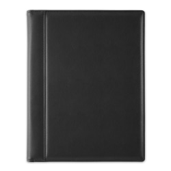 TUL® Vegan Leather Padfolio, Letter Size, Black