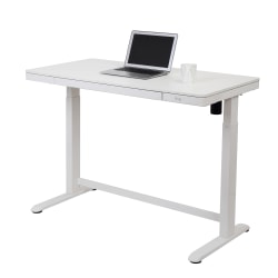 Realspace Height Adjustable Desk White Office Depot