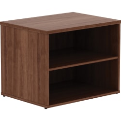 Lorell File Storage Cabinet Credenza 23 316 H X 29 12 W X 22 D Walnut Office Depot