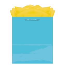 Download Glossy Gift Bags Caribbean Blue 10 Pk Office Depot