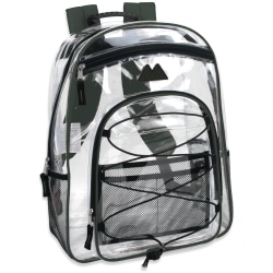 green clear backpack
