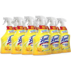 Lysol® Disinfectant All-Purpose Cleaner, Lemon Breeze Scent, 32 Oz Bottle, Box Of 12