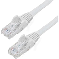 Startech Com 9 Ft White Cat6 Cable With Snagless Rj45 Connectors Cat6 Ethernet Cable 9ft Utp Cat 6 Patch Cable First End 1 X Rj 45 Male Network Second End 1 X Rj