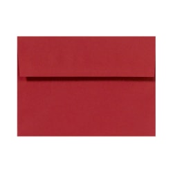 LUX Invitation Envelopes, A6, Peel & Press Closure, Ruby Red, Pack Of 50