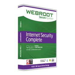 Webroot® SecureAnywhere&trade; Complete With Antivirus, For 5 PC/Mac® Devices, 1-Year Subscription, Disc