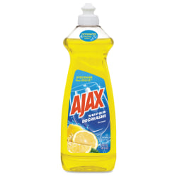 Ajax® Dishwashing Detergent, Lemon Scent, 28 Oz Bottle, Case Of 9