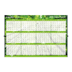 Amazon Com Swiftglimpse 32x48 Large Jumbo Oversized Erasable Laminated Blank Annual Yearly Wall Calendar Poster 12 Months Reusable For Office Academic Or Home 2 Sided Reversible Office Products