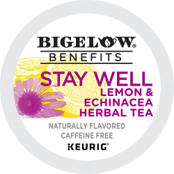 Bigelow® Stay Well Lemon &amp; Echinacea Herbal Tea K-Cup - 22 / Box