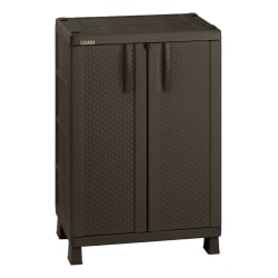 Inval 40 H Storage Cabinet Brown Office Depot