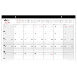 Office Depot Monthly Academic Desk Calendar 17 34 x 10 78 30percent ...