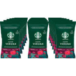 Starbucks® Caffé Verona Ground Coffee, Dark Roast, 2.5 Oz Per Bag, Box Of 18 Packets