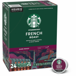 Starbucks® Single-Serve Coffee K-Cup®, French Roast, Carton Of 24
