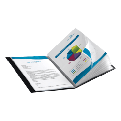 Office Depot Brand Bound Presentation Book With 24 Pockets Black