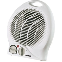 Optimus Portable 1500 Watt Fan Heater With Thermostat White Office Depot