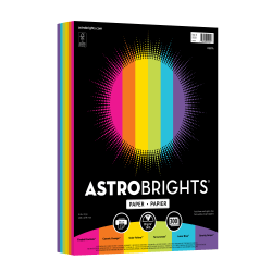 Astrobrights Color Paper, Fiesta Assortment, Letter (8-1/2&quot; x 11&quot;), 300 Sheets Per Ream, 24 Lb, 96 Brightness