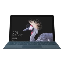 Microsoft Surface Pro Tablet Core I5 7300u 2 6 Ghz Win 10 Pro 64 Bit 4 Gb Ram 128 Gb Ssd 12 3 Touchscreen 2736 X 14 Hd Graphics 6 Wi Fi Bluetooth Commercial Taa Compliant Office Depot