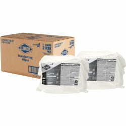 CloroxPro&trade; Disinfecting Wipes - For Multipurpose - Fresh Scent - 7&quot; x 7&quot;- Bleach-free, Pre-moistened, Antibacterial - White - 700Bag - 2 / Carton