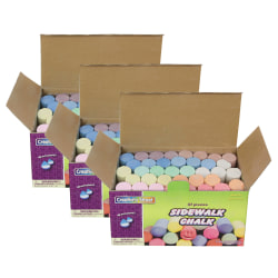 Creativity Street Chalk Assorted 3 Pk Office Depot