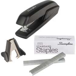 Swingline® Standard Stapler Value Pack, 20 Sheets, Black, Premium Staples &amp; Remover Included