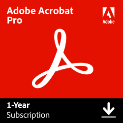 Adobe Acrobat Pro 2025, 1 Yr Subscription, Mac &amp; Windows, Download