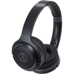 Audio Technica Ath S0bt Wireless On Ear Headphones With Built In Mic And Controls Stereo Wireless Bluetooth 32 Ohm 5 Hz 32 Khz Over The Head Binaural Circumaural Condenser Omni Directional Microphone