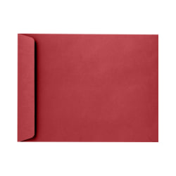 LUX Open-End 10&quot; x 13&quot; Envelopes, Peel &amp; Press Closure, Ruby Red, Pack Of 1,000