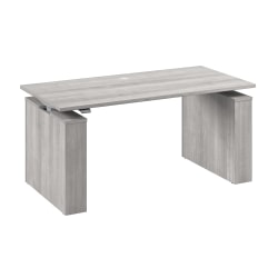 Stratus 60W x 30D Electric Height Adjustable Standing Desk, Platinum Gray, Standard Delivery