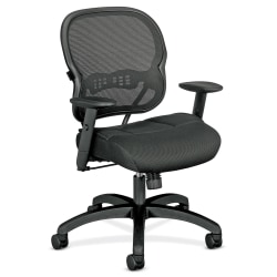 HON Basyx Wave HVL712 Mid Back Mesh Task Chair Black HON Basyx Wave HVL712 Mid Back Mesh Task Chair Black