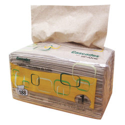 Cascades® for ServOne&trade; Pack Napkins, Moka® 12 5/8&quot; x 8 1/2&quot;, Sleeve Of 188 Napkins 