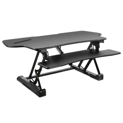 Mount-It! MI-7962 Electric Standing Desk Riser, 6&quot;H x 50&quot;W x 9&quot;D, Black