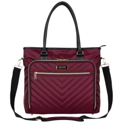 Kenneth Cole Chelsea Bag W Pocket Burgundy - Office Depot