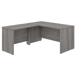 Bush Business Furniture Studio C 60&quot;W L-Shaped Desk With 42&quot;W Return, Platinum Gray, Standard Delivery