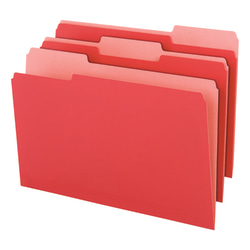 Office Depot Brand 2 Tone Color File Folders 13 Tab Cut Legal Size Red Pack Of 100 Folders Office Depot