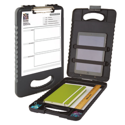 Office Depot Brand Form Holder Storage Clipboard Box 15 H X 13 W X 2 D Charcoal Office Depot