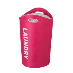 Photo 1 of Honey-Can-Do Foam Laundry Tote, 26 7/8", Pink