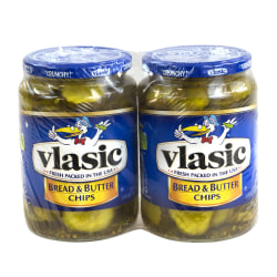 Vlasic Bread And Butter Pickle Chips 24 Oz Pack Of 2 Jars Office Depot