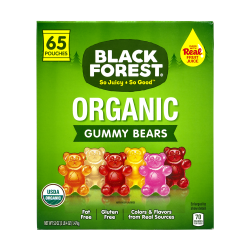 Black Forest Organic Gummy Bears 0.8 Oz Bag Box Of 65 Bags - Office Depot