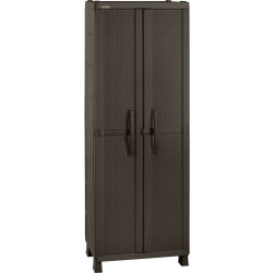 Inval 75 H 4 Shelf Storage Cabinet Brown Office Depot