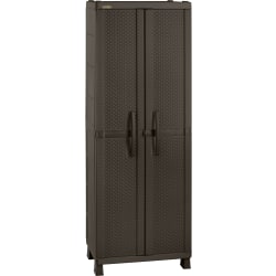 Inval 75 H 4 Shelf Storage Cabinet Brown Office Depot