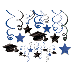 Amscan School Graduation Kit Royal 30 Pieces Office Depot