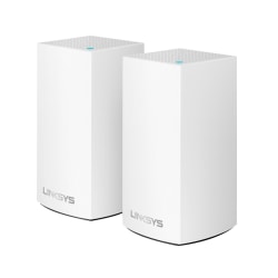 Linksys Velop Intelligent Mesh 2 Port Gigabit Ethernet Wi Fi Systems Whw0102 Pack Of 2 Systems Office Depot