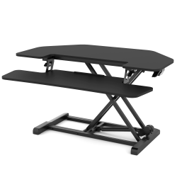 FlexiSpot M7-E Series Desk Riser, Corner, 4-3/4&quot; to 19-3/4&quot;H x 36&quot;W x 19-3/4&quot;D, Black