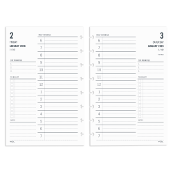 2026 TUL® Discbound Daily Planner Refill Pages, Junior Size, January To December
