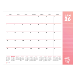2026 Blue Sky Monthly Desk Pad Planning Calendar, 22" x 17", LiveWell, January To December, 153921