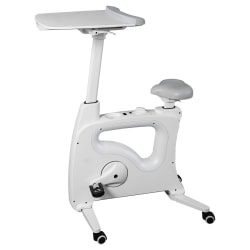 Flexispot V9 Desk Exercise Bike With Notebook Tray White - Office Depot